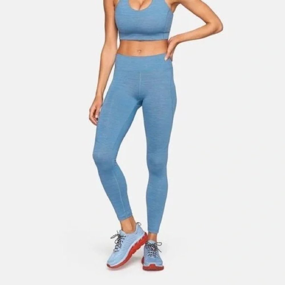 NWT Outdoor Voices Provincial Blue TechSweat Leggings S